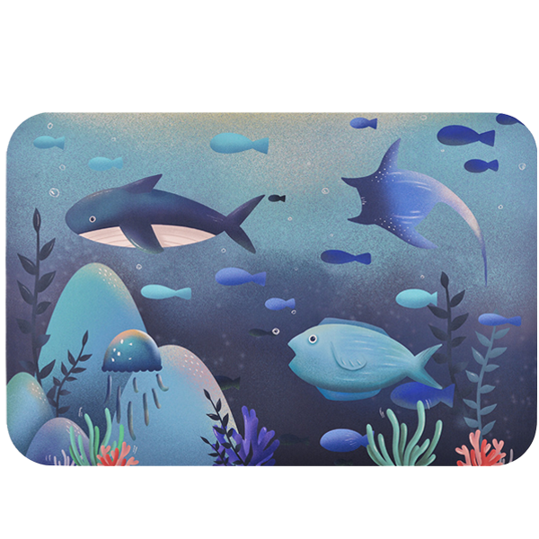 【魚你相伴】軟式珪藻土吸水地墊