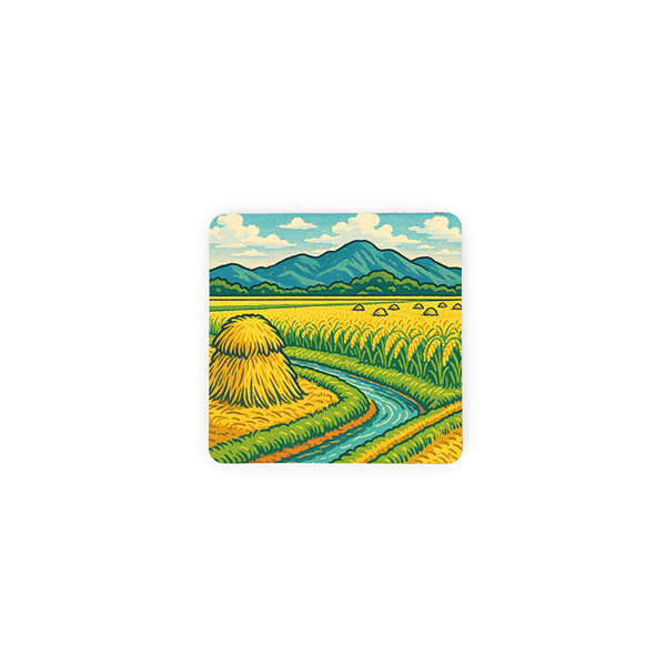 【台灣米墊】天然稻穀軟式珪藻土-吸水杯墊系列_方