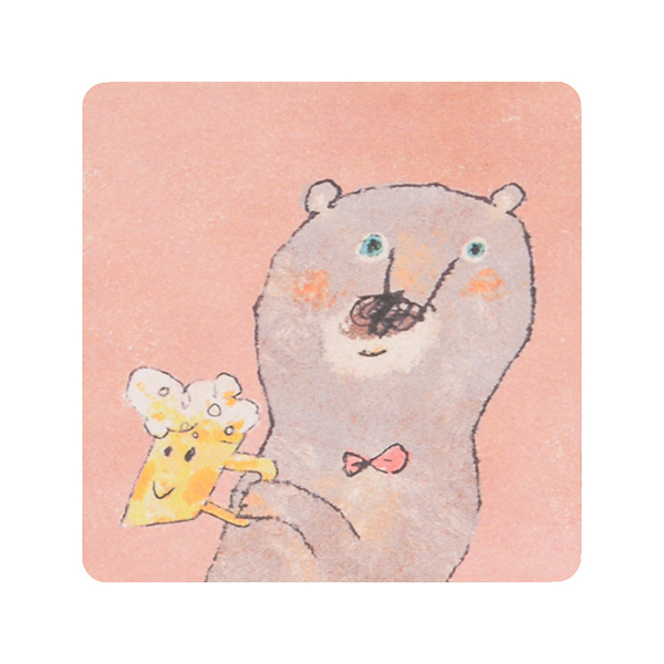 【Beer bear】軟式珪藻土吸水杯墊