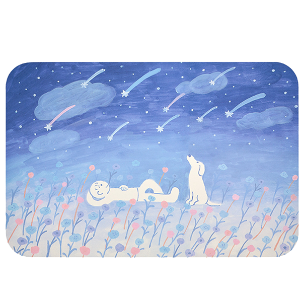 【向星空許願的話】軟式珪藻土吸水地墊